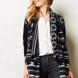 Anthro T-Shirt brand Aztec Cardigan